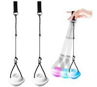 GBKDQQ Pelotas LED Poi: 2 bolas de malabares luminosas con colores del arco iris y efecto estroboscópico, bolas de malabares LED Poi para fiestas, festivales, danzas y exteriores