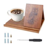 GBKDQQ Pequeña estantería de lectura de madera, soporte triangular para libros y soporte de lectura, estantería de primera calidad para mesita de noche, oficina, escritorio, regalo para los amantes de