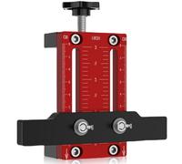 GBKDQQ: Posicionador de Puerta de Armario Ajustable, Robusto y Duradero para Entusiastas del DIY y Profesionales, Ligero y Compacto para Cocina y Baño (Aleación de Aluminio, Rojo)