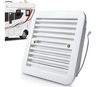 GBKDQQ Ventilador extractor para caravana, 12 V, 2,4 W, ventilador de ventilación lateral, para caravanas, autocaravanas, remolques, color blanco