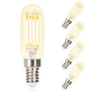 GBLY 4 piezas LED E14 lámpara vintage - T25 Edison Bombilla 2700K 4W lámpara incandescente filamento blanco cálido retro vidrio lámpara de ahorro de energía lámpara de hotel