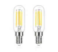 GBLY E14 LED Kaltweiß Glühbirnen Vintage: 2er Pack T25 LED Leuchtmittel Lampe 6000K Birnen 4W Energiesparlampe Light Bulbs Edison Glühlampen Filament Dunstabzugshaube Glas 360° Abstrahlwinkel