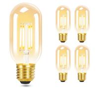 GBLY LED E27 Leuchtmittel - 6 Pack blanco cálido Lámpara LED T30 4W Edison Vintage 2700K Luz cálida Bombilla Retro Filamento Bombilla de bajo consumo Base E27 Not regulable Light Bulbs