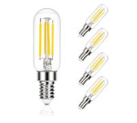 GBLY LED Glühbirne E14 Vintage Lampe: 4er Pack T25 Warmweiss Filament Leuchtmittel Edison Glühlampe 2700K 4W Warmweiß Retro Birne Glas Antike Energiesparlampe für Haus Hotel Bar Café