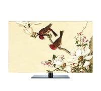 GBMITING Funda TV Exterior,Funda para Televisor 19 "- 80" Cubierta de capucha decorativa 22 pulgadas 75 para TV pantalla PC Magnolia Flor Bird Impermeable Multi-Color(22 inch)