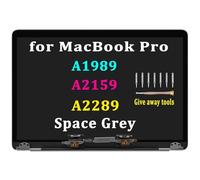 GBOLE A1989 A2289 A2159 Pantalla de repuesto para MacBook Pro A1989 A2159 A2289 Retina Pantalla LCD LED de 13.3 pulgadas Panel de montaje digitalizador EMC 3214 3358 3301 3456 (gris espacial)