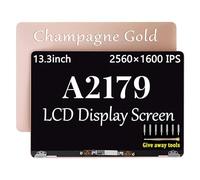 GBOLE A2179 - Pantalla de repuesto dorada para MacBook Air Retina A2179 2020, conjunto de pantalla LCD completa EMC 3302 MVH22 MVH42 MVH52 MWTJ2 MWTK2 MWTL2 (oro rosa)