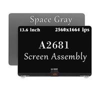 GBOLE A2681 - Pantalla LCD de repuesto para MacBook Air M2 de 13.6 pulgadas, A2681, EMC 4074, MLXW3, MLXX3, MLXY3, MLY03, MLY13, MLY23, MLY33, MLY43, pantalla LCD LED completa (gris espacial)
