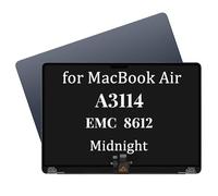 GBOLE A3114 M3 - Pantalla de repuesto para MacBook Air A3114 M2 EMC 8612 Retina 2024 MRYQ3 MXD23 MXD3 MXD43 Full LCD Display Assembly (medianoche)