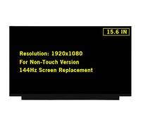 GBOLE Pantalla de repuesto de 15,6 pulgadas para ASUS TUF Gaming F15 FX506 FX506H FX506L FX506LU FX506LH FX506LI FX506HE FX506HM FullHD 1920x1080 IPS LED LCD Panel (144Hz - 40) Conector de pin)