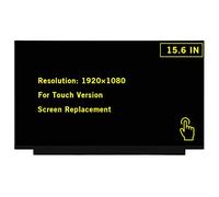 GBOLE Pantalla de repuesto de 15.6 pulgadas para NV156FHM-T01 V8.0 FHD 1920 x 1080 40 pines OnCell pantalla táctil LED LCD panel