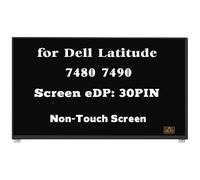 GBOLE Pantalla de repuesto para Dell Latitude 7480 7490 P73G P73G001 P73G002 panel de visualización LCD de 30 pines FHD 1920 x 1080 (pantalla no táctil)