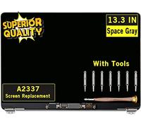 GBOLE Reemplazo de pantalla para MacBook Air A2337 M1 2020 año EMC 3598 pantalla Retina Pantalla LCD Asamblea completa de 13.3 pulgadas 2560x1600 (gris espacio)