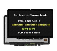 GBOLE Repuesto para Lenovo Chromebook 500e Yoga Gen 4 5D11C95914 N122JCA-ENK 82W4 82W5 30 pines 1920x1200 LCD pantalla táctil digitalizador bisel de montaje