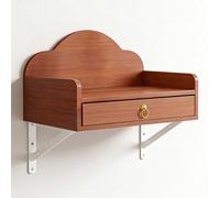 GBPLDMAQ Altar Budista de Pared, Cajón Extraíble 20 Cm, Mesa de Altar Madera, Capacidad Carga 7,5 Kg para Estaroficina Entrada(Brown,50cm/20in)