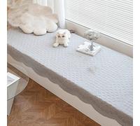 GBPLDMAQ Cojín para Ventanade Algodón Suave, Transpirable Cojín para el Alféizar, Nondeslizante Lavable para el Rincón Acogedor de la Sala Estar(Purple,70x210cm/28x82in)