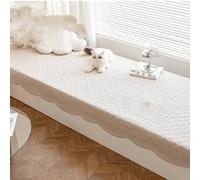 GBPLDMAQ Cojín para Ventanade Algodón Suave, Transpirable Cojín para el Alféizar, Nondeslizante Lavable para el Rincón Acogedor de la Sala Estar(Brown,90x120cm/31x47in)