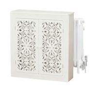 GBPLDMAQ Cubre Radiadores Madera, Cubierta Radiador Que Ocultan Tuberías Desordenadas, Diseño de Protección para Almacenamiento, Disipación de Calor Hueca(90x70x15cm/35x28x6in)