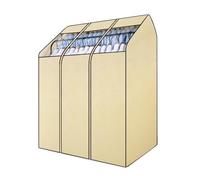 GBPLDMAQ Fundas Ropa con Percha de Doble Poste, Funda Ropa de Prendas a Prueba de Polvo, Funda Burro Ropa de Soporte Tridimensional, Burro Ropa Funda(160x78x150cm/63x31x59in)