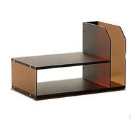 GBPLDMAQ Mueble Impresora Multicapa, Mesa Impresora de Escritorio de Acrílico Multifuncional para Oficina en Casa Soporta Hasta 10 Kg(Black)