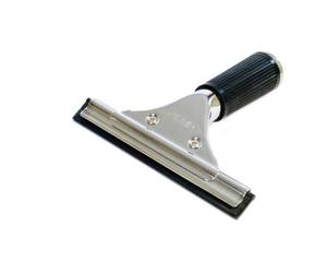 GBPro - Limpiacristales Profesional de Acero Inoxidable (15 cm) con Cuchilla de Goma - Equipo de Limpieza de Ventanas