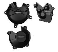 GBRacing Juego Protección Motor Kawasaki ZX-6R 636 2013-2026 Negro Mate