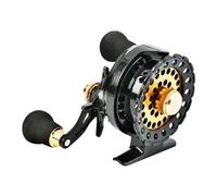 GBSONGJIN Carrete Pesca Mosca, Carrete de Pesca 6+1 rodamientos de Bolas, relación de Engranaje de Alta Velocidad, Aparejo de Carrete de Pesca Suave Izquierdo y Derecho(Black Golden Right)