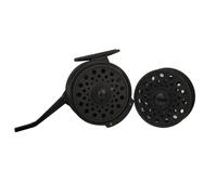 GBSONGJIN Carrete Pesca Mosca, Carrete de Pesca Carrete de Pesca con Mosca automático, superligero, for ninfas, de Grafito, con Bolsa de Malla for Carrete Adicional.(Reel and SpoolBlack)