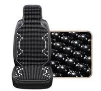 GBSONGJIN Funda De Bolas De Madera para Asiento 1 Funda de Asiento Coche Fresca Verano con Cuentas Madera Arce Natural, cojín Masaje, Transpirable, Ambiental, Impermeable(1PCS H)