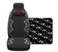 GBSONGJIN Funda De Bolas De Madera para Asiento 1 Funda de Asiento Coche Fresca Verano con Cuentas Madera Arce Natural, cojín Masaje, Transpirable, Ambiental, Impermeable(1PCS M)