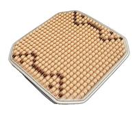 GBSONGJIN Funda De Bolas De Madera para Asiento 1 Funda de Asiento Coche Fresca Verano con Cuentas Madera Arce Natural, cojín Masaje, Transpirable, Ambiental, Impermeable(1PCS C)