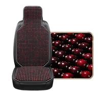 GBSONGJIN Funda De Bolas De Madera para Asiento 1 Funda de Asiento Coche Fresca Verano con Cuentas Madera Arce Natural, cojín Masaje, Transpirable, Ambiental, Impermeable(1PCS F)