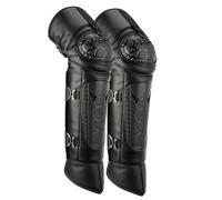 GBSONGJIN Rodilleras Moto, Manta Moto Piernas 1 par de rodilleras cálidas Uso apto para motocicleta, resistentes al viento, impermeables, para exteriores, cuero sintético(M luminous)