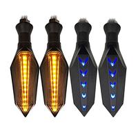 GBSONGLIANGBO Intermitentes Moto, Cubierta Lente Faro Luces De Giro para Motocicleta Intermitentes Relé Incorporado Intermitentes(4 PCS)