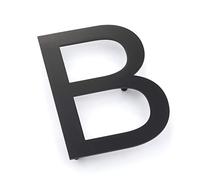 GBSONGLIANGBO Numero Casa Exterior,Numero de Casa Exterior 5 Pulgadas Casa Flotante Números Puerta sesión montado en Acero Inoxidable 18-8 Mate Negro(Letter B)