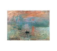 GBYangPJia Lienzo de pared Claude Monet's Impression, amanecer (1872), pintura famosa, decoración de pintura 30 x 40 cm, sin marco