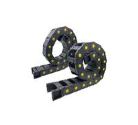 GBYJYMQTZ R55 20x25 20x38 20x50 20x57 20x70 20x77 20x103mm Cadena de Cable de Remolque de Nailon Mochine Cadena de Arrastre Cerrada sin Apertura L 1m for CNC(20X25 MM_Non-Opening)