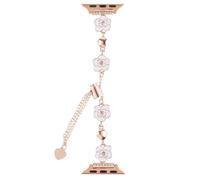 GBZHMCASE Correa de reloj Camellia for niñas for iWatch Series 9, 8, 7, 6, 5, 4, 3, 2 y 1 SE, compatible con iWatch de 42 mm, 41 mm, 40 mm y 38 mm.(RGW,40mm(4/5/6/SE/SE2))