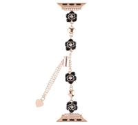 GBZHMCASE Correa de reloj Camellia for niñas for iWatch Series 9, 8, 7, 6, 5, 4, 3, 2 y 1 SE, compatible con iWatch de 42 mm, 41 mm, 40 mm y 38 mm.(RGB,42mm(1/2/3))