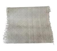 GBZIJIE Ratan Rollo Mimbre,Rollo Ratan Rollo de Cinta de ratán de plástico for reparación de Muebles, sillas y mesas de Exterior(Grey White Color,45cm x 1meter)