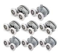 GBZIJIE Rodamientos Mampara Ducha,Ruedas Mamparas 8X Ducha Doble Puerta de Vidrio Parte Superior/Inferior Rodillos Corredores Ruedas poleas 23mm / 25mm(Diameter 25mm)