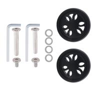 GBZIJIE Ruedas para Maletas de Viaje Ruedas de Repuesto for Equipaje 50 mm x 15, Resistentes al Desgaste, Poliuretano, Maletas