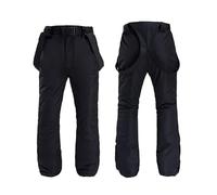 GBZIJIE Traje de Nieve de MontañA Warme Hombres Ski Traje for Patinar, Snowboard, Chaqueta de esquí a Prueba Agua Invierno y Pantalones con Esposo Mujer Abrigo S3xl(Unisex Black,XL)