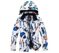 GBZIJIE Traje de Nieve de MontañA Warme Niños Snow Stain Boy Girl Snowboarding Conjuntos Impermeable Termal Outdoor Sports Wear Ski Coat and Strap Pant(Red,L)