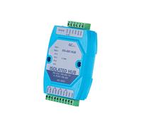 GC-3024 Hub Divisor de Bus -485 de Cuatro Vías Repetidor Modbus 485 Aislamiento Fotoeléctrico -485 1 Entrada 4 Salidas Protección Anti-Rayos