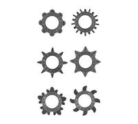 GC. By Shots Gc. By Shots - Set De 7 Anillos Para El Pene - Negro 24 g