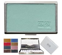 GC Funda de acero inoxidable para Sticks Terea Heets Iluma Prime One Originals accesorio con funda de piel auténtica compatible con IQOS, azul claro