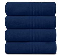 GC GAVENO CAVAILIA Azul Marino Gaveno Cavailia Hampton-Toalla de Mano de algodón 100% Natural, Gruesa, Absorbente, 450 g/m², Paquete de 4 Unidades, Color, Hand Towel (50x80 Cm), 4