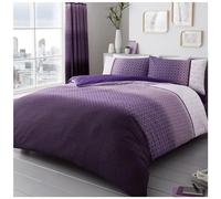 GC GAVENO CAVAILIA Funda de edredón Individual con Funda de Almohada Suave, Color Morado, 135 x 200 cm