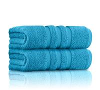 GC GAVENO CAVAILIA Juego de 2 Toallas de baño Ultra Suaves de algodón Hilado en Anillo de 550 g/m², Altamente absorbentes, Lavables, Turquesa